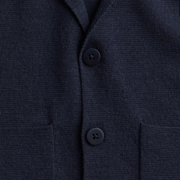 H&M Navy Wool Knit Blazer Size 2-3Y NWT - Picture 3 of 3